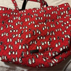 Vera Bradley Tote Bag in Playful Penguins